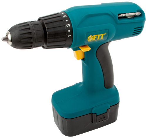 Дрель-Шуруповерт акк. 12,0 В, 0-550 об/мин,  9,5 Нм, 2 (Ni-Cd) 1,2 Ач, 3-5 ч., рез. накл., кейс 80202