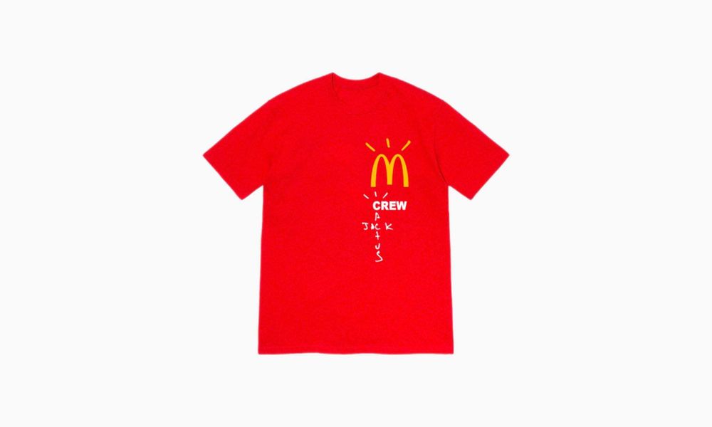 Travis Scott x McDonald&#39;s Crew T-shirt &quot;Red&quot;