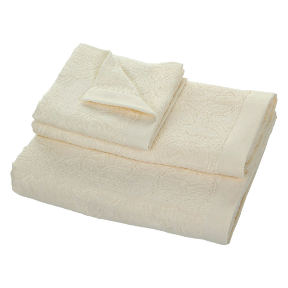 Набор полотенец 2 шт Roberto Cavalli Logo кремовый