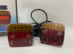 LD-02 (12V) - Кабель / Светодиодные задние фонари на магнитах для прицепа, 12V, влагозащитные (2 шт. / комплект)