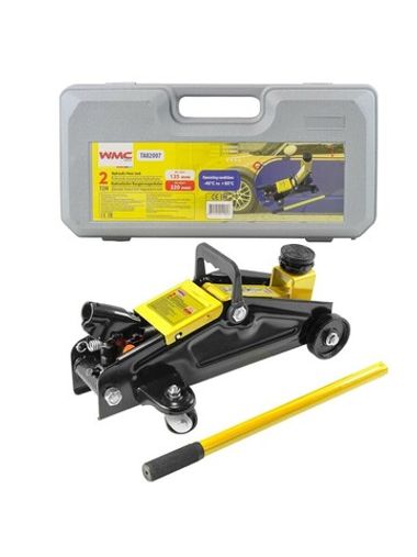 Домкрат подкатной гидравлический 2 т (h min 135мм, h max 320мм) в кейсе WMC TOOLS WMC-TA82007( кейс)
