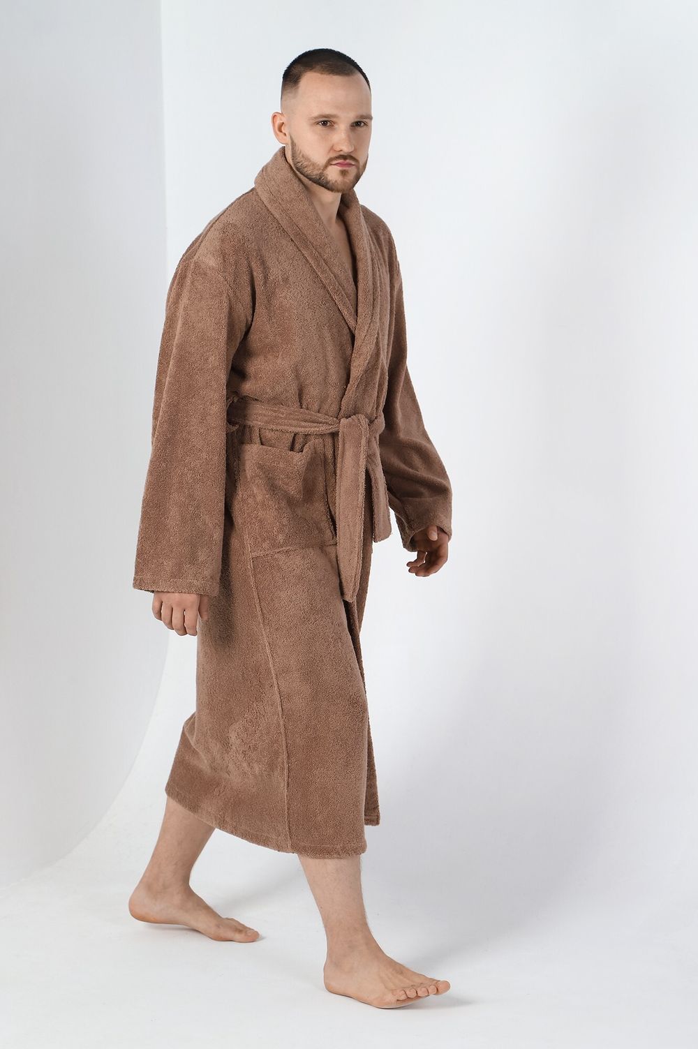 Халат мужской Комфорт-4 Виотекс КОРИЧНЕВЫЙ