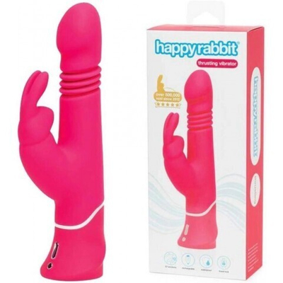 Вибратор Happy Rabbit Thrusting Realistic розовый