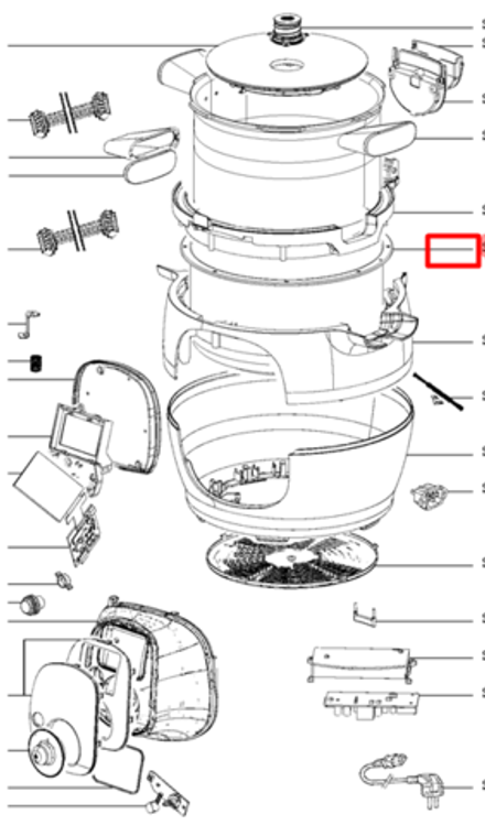 Держатель чаши для мультиварки Moulinex SS-993439