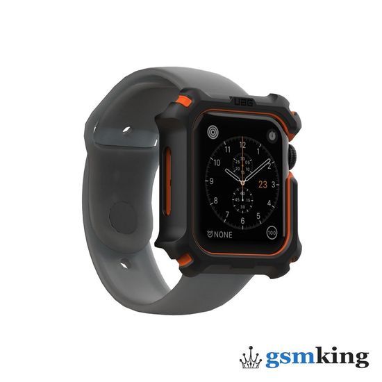UAG Rugged Case for Apple Watch 44mm Black / Orange (Оранжевый)19148G114097