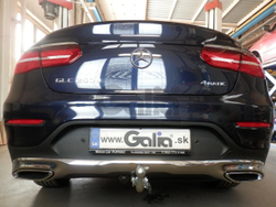Оцинкованный фаркоп на Mercedes GLC-Class x253 2015-2022 (без электрики), Galia M145C