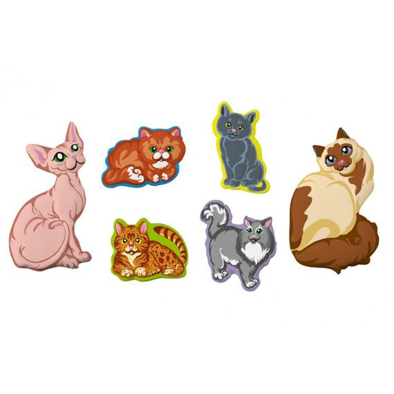 Maqnitli Gips Fiqurlar Lori  &quot;Домашние кошки&quot;