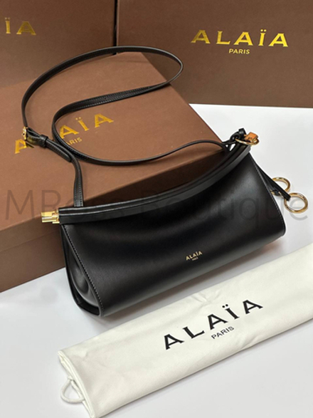 Женская сумка Alaia Le Click East West черного цвета