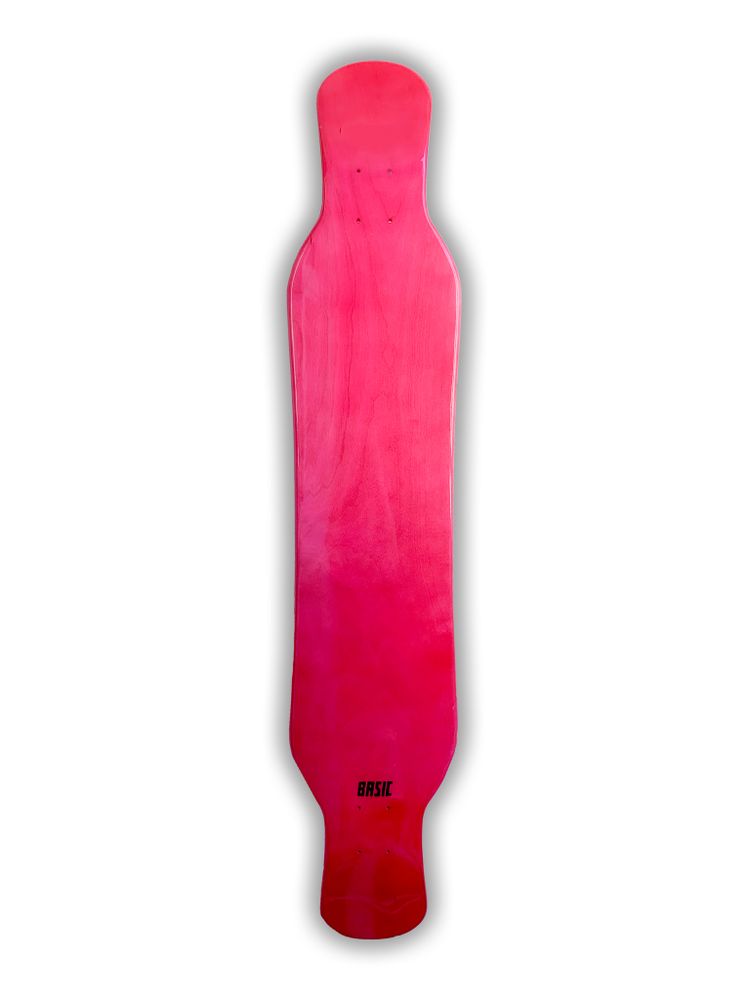 ДЕКА ЛОНГБОРД BASIC LONGBOARDS - MONA 45&quot; РОЗОВАЯ