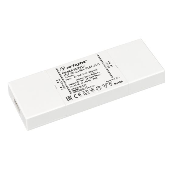 Блок питания Arlight ARV-SP-24012-FLAT-PFC 24V 24W IP20 1A 033259