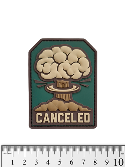 Шеврон Canceled (ядерный взрыв) PVC. Олива