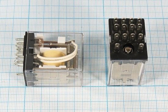 Реле электромагнитное HJQ-22F-4Z 12VDC