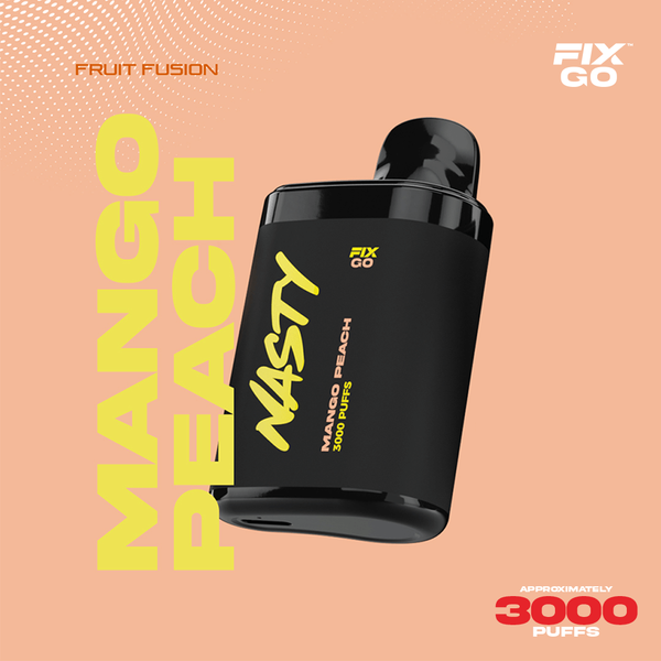 Купить Одноразовый Pod Nasty Fix Go - Mango Peach (3000 затяжек)