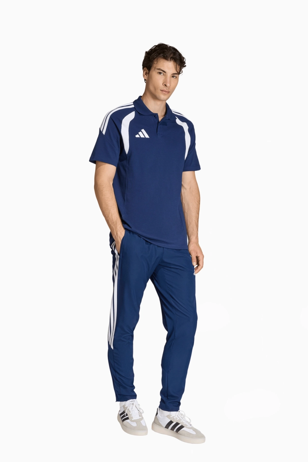 Футболка adidas Tiro 26 Polo - темно-синий