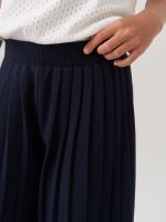 Школьные широкие брюки для девочки AT726-2 синий