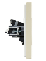 FORTE&PIANO Розетка компьютерная двойная RJ45 кат.5E FP433 ваниль IEK