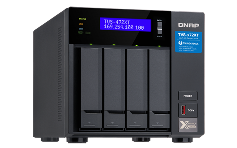 Сетевой накопитель  QNAP TVS-472XT-PT-4G