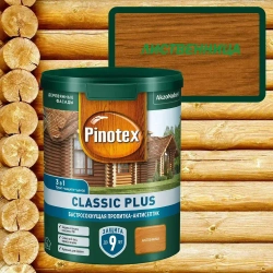 Пропитка декоративная для защиты древесины Pinotex Classic Plus 3 в 1 лиственница 0,9 л.