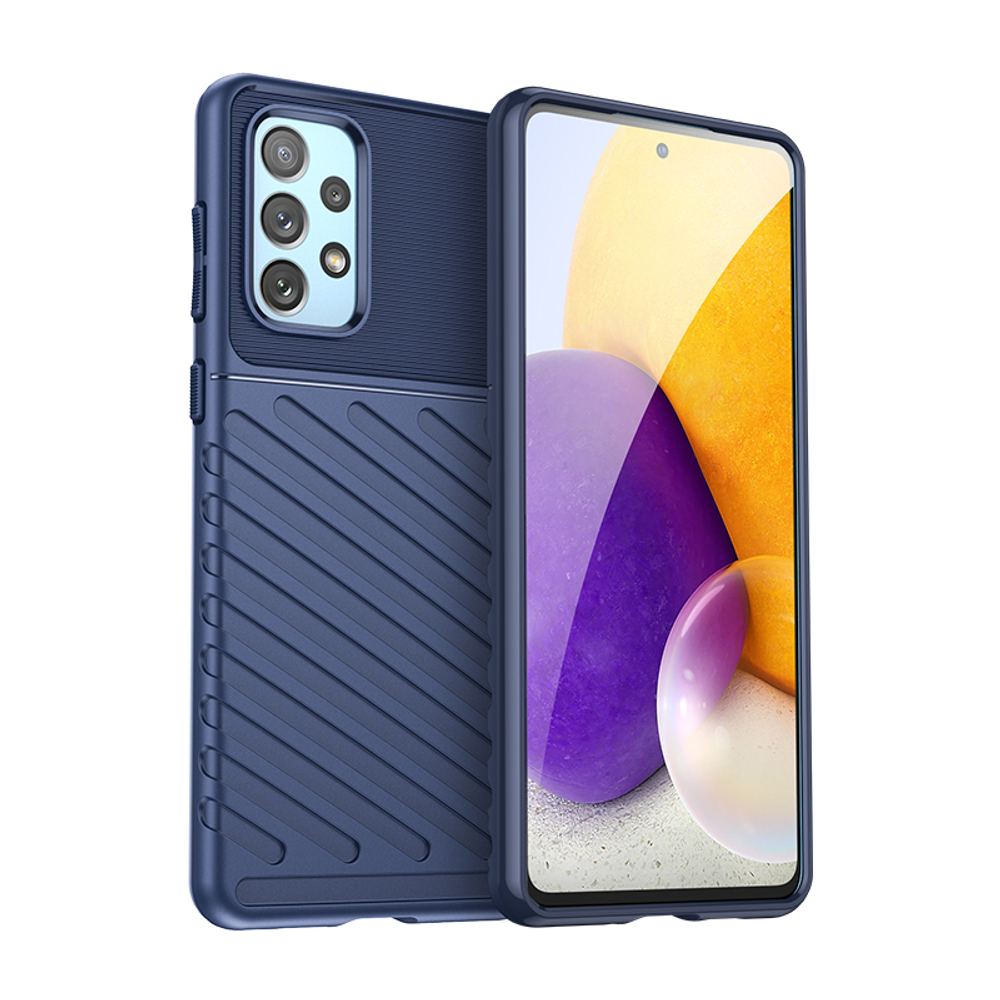 Темно-синий защитный чехол для смартфона Samsung Galaxy A73 5G с 2022 года, серия Onyx от Caseport