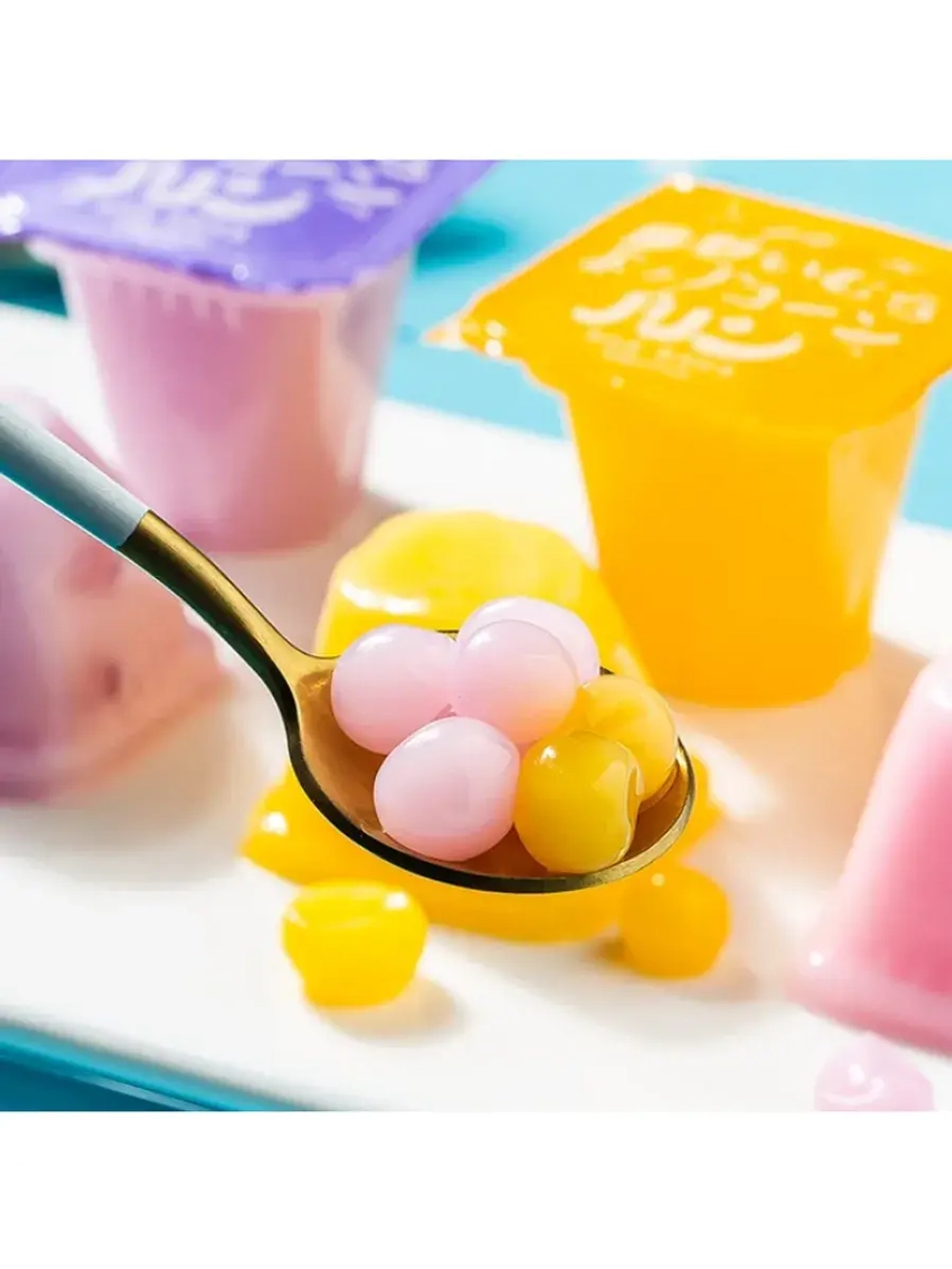 Желе пудинговое с шариками в стаканчиках Черника 306 г