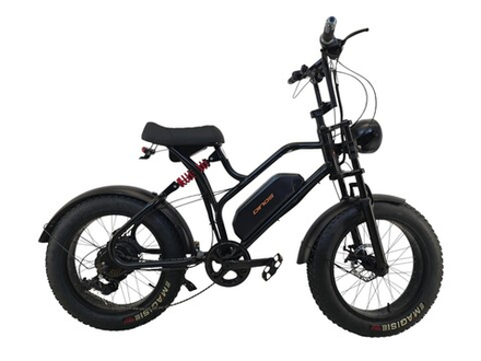 Электровелосипед фэтбайк Dinos 20 (21ск,48V350W,рама-сталь,диск тормоз) Черно-красный (ЭВ-DIN-54-2)