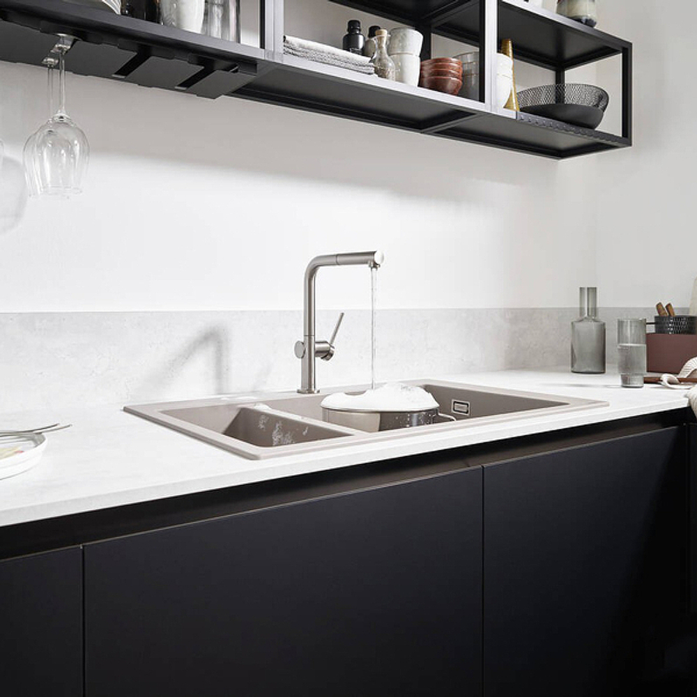 Смеситель для кухни Hansgrohe Talis M54 72840800 сталь