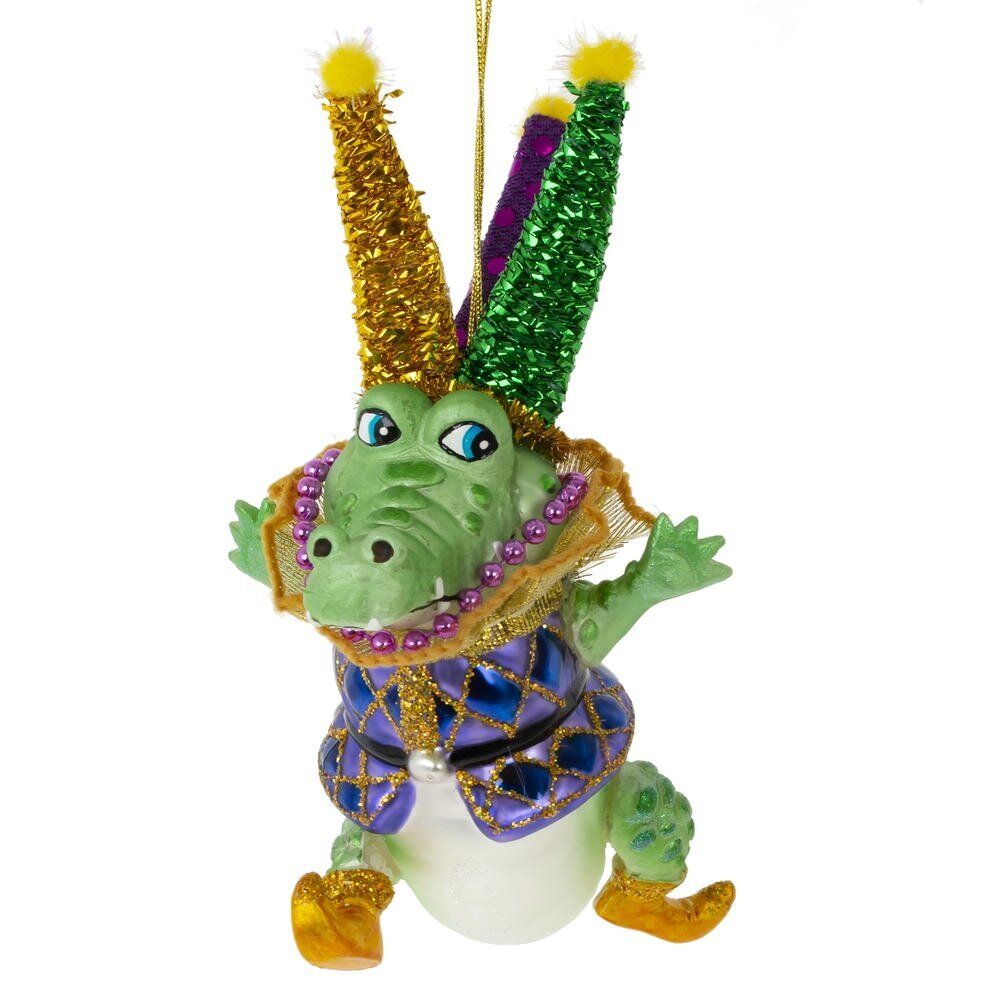 GAEM Украшение новогоднее "Крокодил", L12,5 W8,5 H15 см