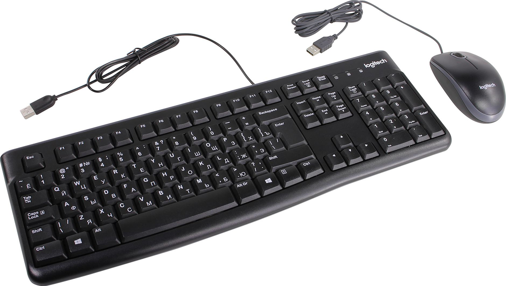 Logitech Desktop MK120 (Кл-ра,USB+Мышь 3кн,Roll,USB) &lt;920-002561&gt;