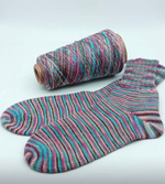 Caliza - Italy Stock- 75% шерсть, 25% п/а; 420м/100гр., мультиколор синий