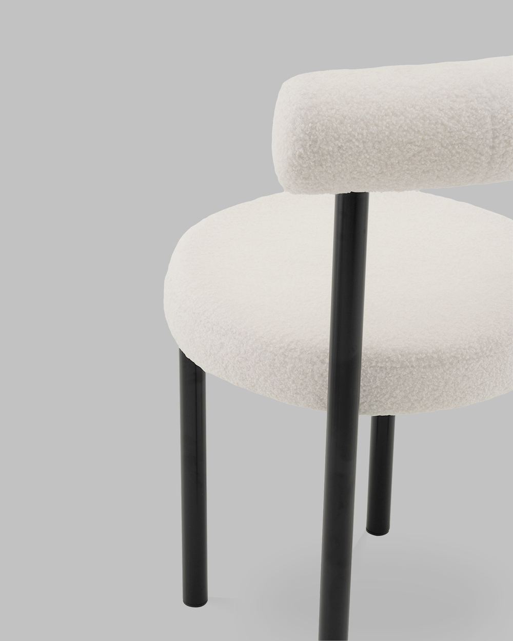 Стул обеденный Флорео букле молочный