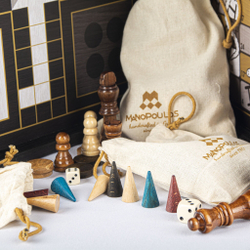 Игровой набор Шахматы/нарды/лудо/змеи 34х34 Manopoulos