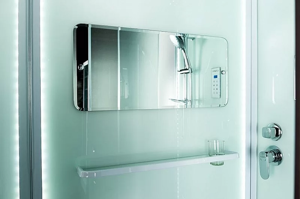 Душевая кабина Esbano Elegancia ES-L115CR 115x85 стекло матовое/профиль белый