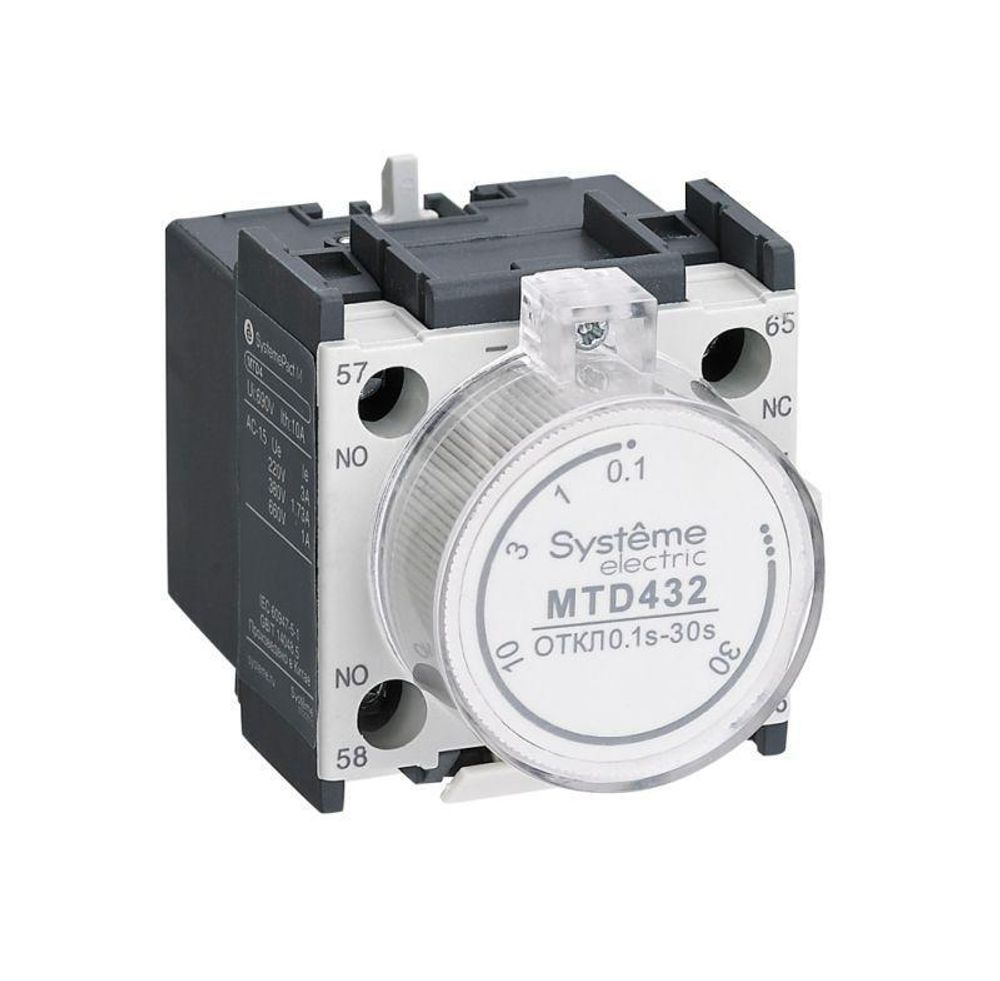 Контакт дополнительный MC1G/E выдел. время включ. 10-180с SE MTD424 Контакт дополнительный MC1G/E выдел. время включ. 10-180с SE MTD424
