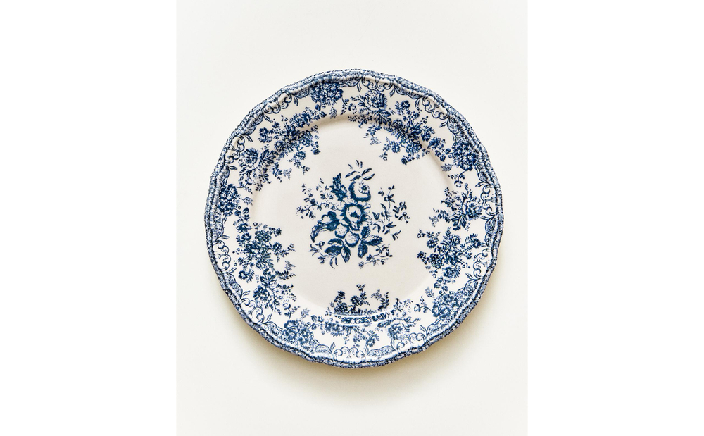 Zara Home тарелка десертная из фаянса, цвет синий, 21.5 см · 2460/202