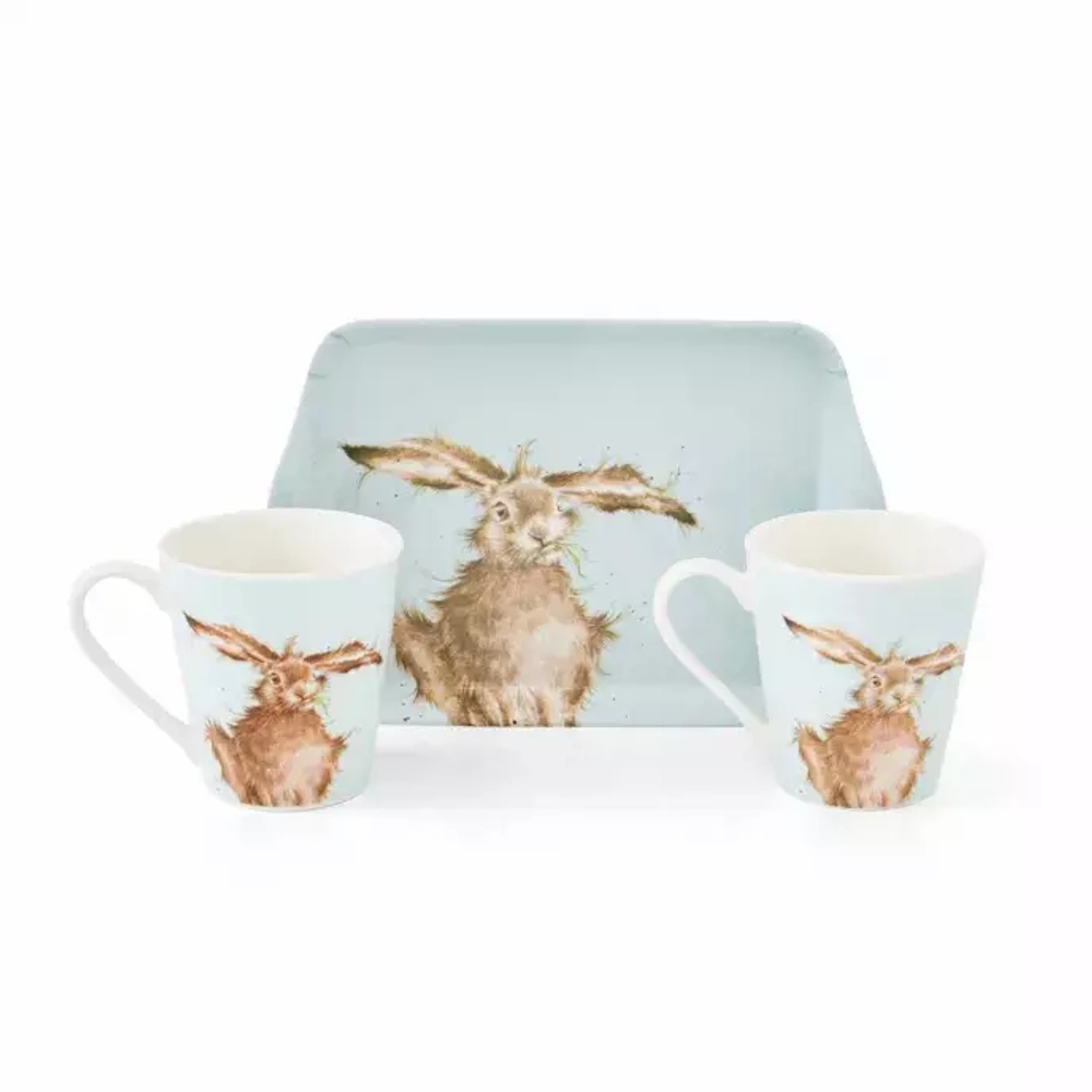 Royal Worcester - Wrendale Designs набор из 2 чашек 180мл + поднос / артикул   X0011658892  / GTIN 749151669451