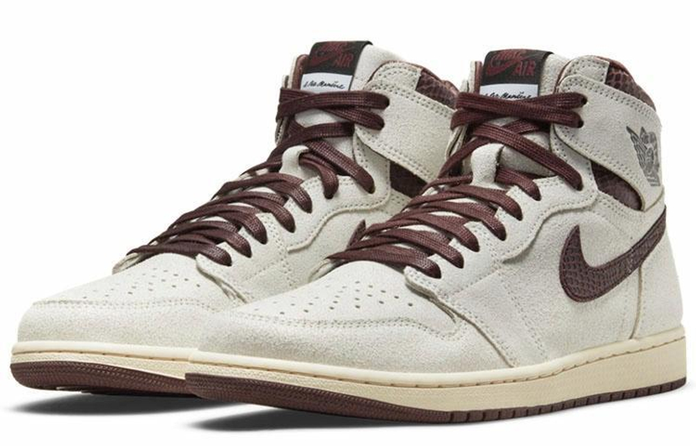 Кроссовки A Ma Manire X Jordan Air Jordan 1 Retro High Og Sp "Sail And Burgundy"