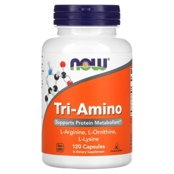 Now Foods Tri-Amino 120 veg capsules , L-Аргинин, L-Орнитин, L-Лизин