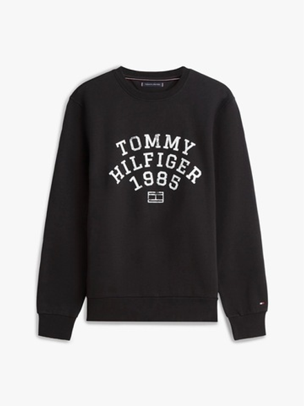 Свитшот Tommy Hilfiger Arch Logo Flex Fleece Black