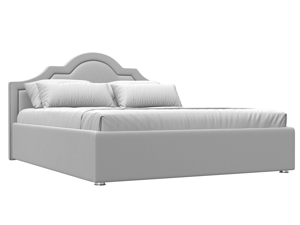 Кровать интерьерная Афина 160, Белый, Экокожа, 28510