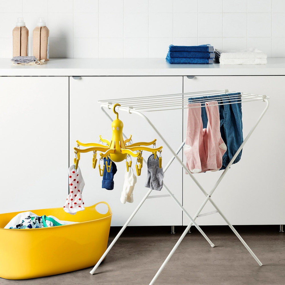 IKEA PRESSA  (ИКЕА ПРЕССА)  -  Вешалка для 16 предметов одежды, желтая