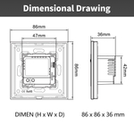 Светильник LED в рамку с дат. движения 220В 5LED ЧЕРНЫЙ