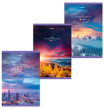 Тетрадь А4 96л. клетка "Journey" скоба, обложка картон, в ассортименте (BRAUBERG)