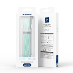 Эластичный ремешок зеленого цвета (Mint Green) для смарт часов Apple Watch размером 38, 40, 41 и 42MM, серия Mixture Ultra Series от Dux Ducis