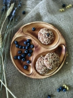 Менажница деревянная сервировочная из кедра для подачи