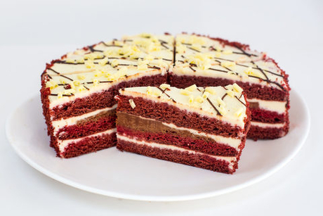 Торт бисквитный "Красный бархат" 1500гр/12порц