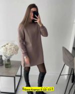 Теплое женское платье