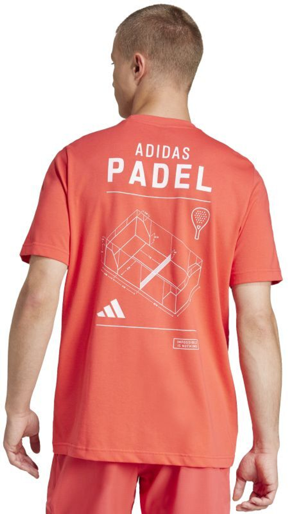 Теннисная футболка Adidas Padel Category Graphic - Red