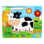 Развивающая игрушка деревянная Пазл, C-41809