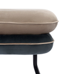 Пуф Bergenson Bjorn Pea, велюр, бежевый/темно-серый