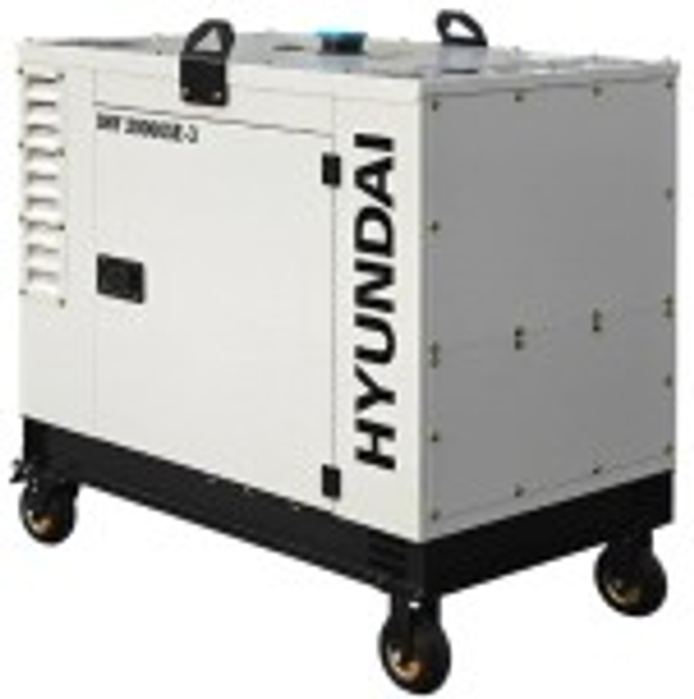 Электростанция дизельная с воздушным охлаждением HYUNDAI DHY 20000SE-3 в кожухе